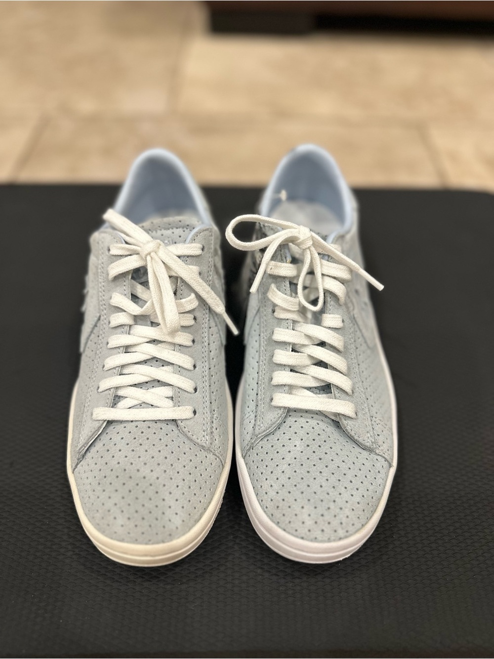 CONVERSE Casual Perforated Light Gray Sneakers NWT